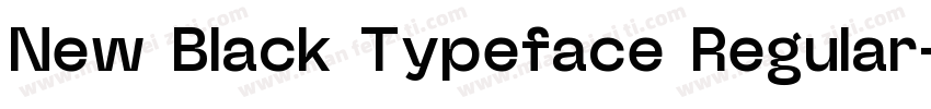 New Black Typeface Regular字体转换